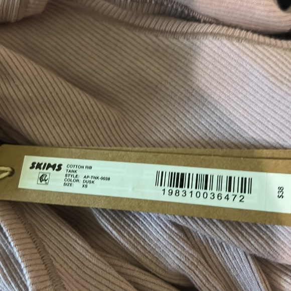 SKIMS Cotten Rib Tank - Dusk NWT XS - Picture 3 of 3